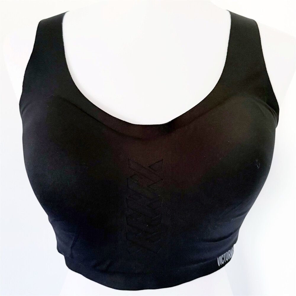 Victoria's Secret Victoria Sport Angel Max Support Sports Bra Black 38D VS